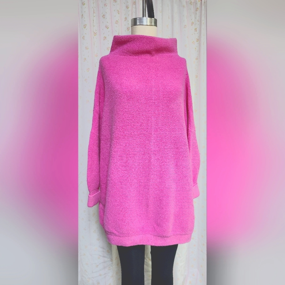 Free People, pink oversized sweater